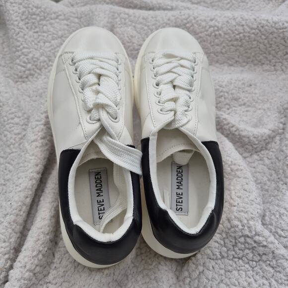 NEW Steve Madden Gaines Platform Sneaker White size 6.5 - Picture 2 of 6